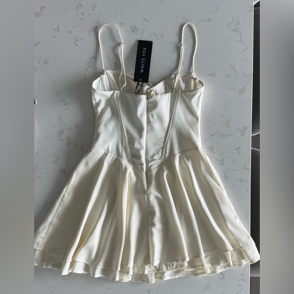 White Fox Boutique Stay Together Mini Dress Cream Size S NWT - Picture 12 of 12